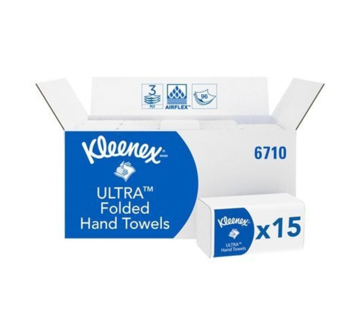 Kleenex handdoek interfold 3lgs, 31,5x21,5cm, 1440 st