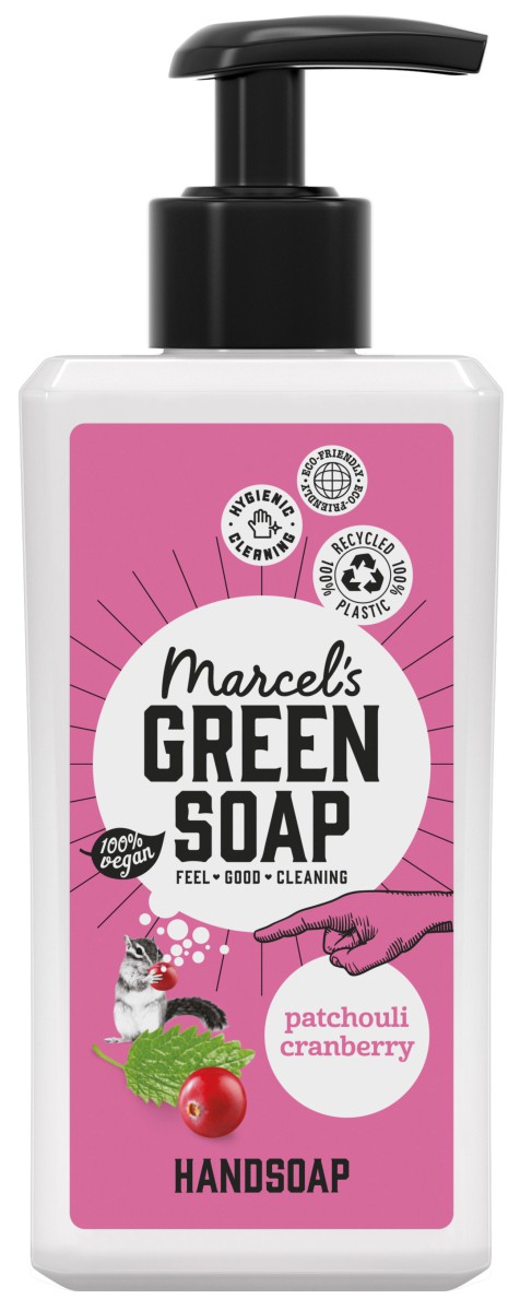 Marcel‘s Green Soap Handzeep Patchouli & Cranberry, 250 ml