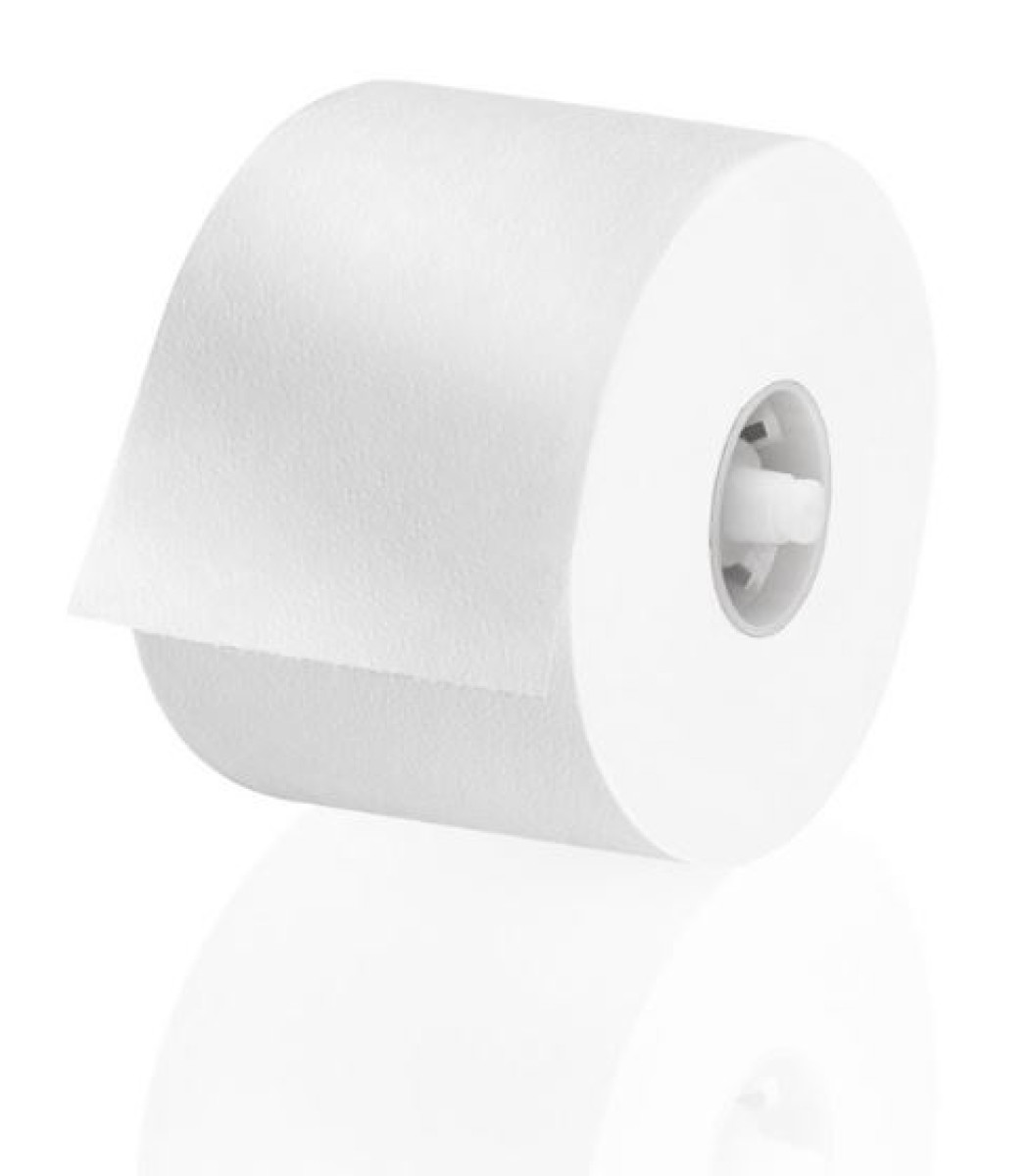 Toiletpapier systeemrol tissue wit 2lgs, 36x100 meter (satino-dop)
