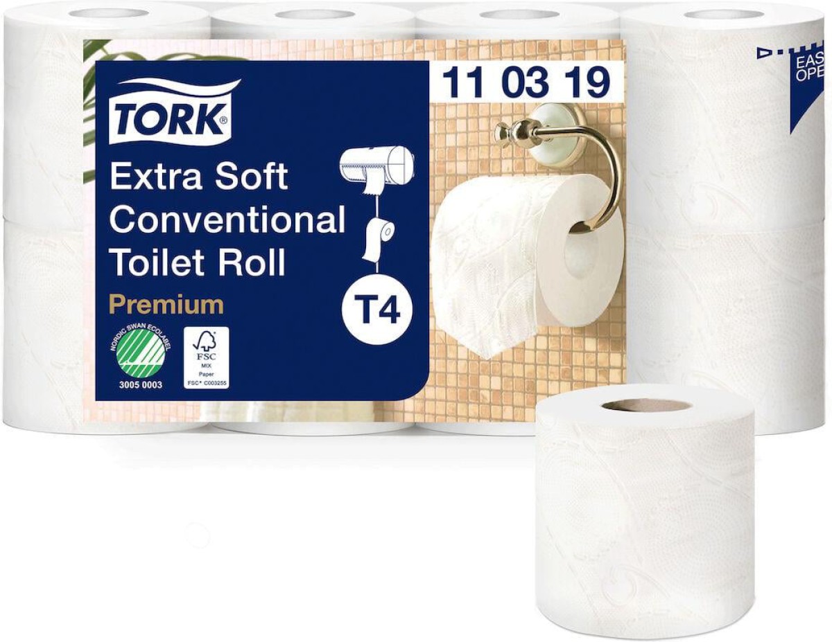 Tork Prem. toiletpapier extra soft 3lgs 155 vel, 56 rol