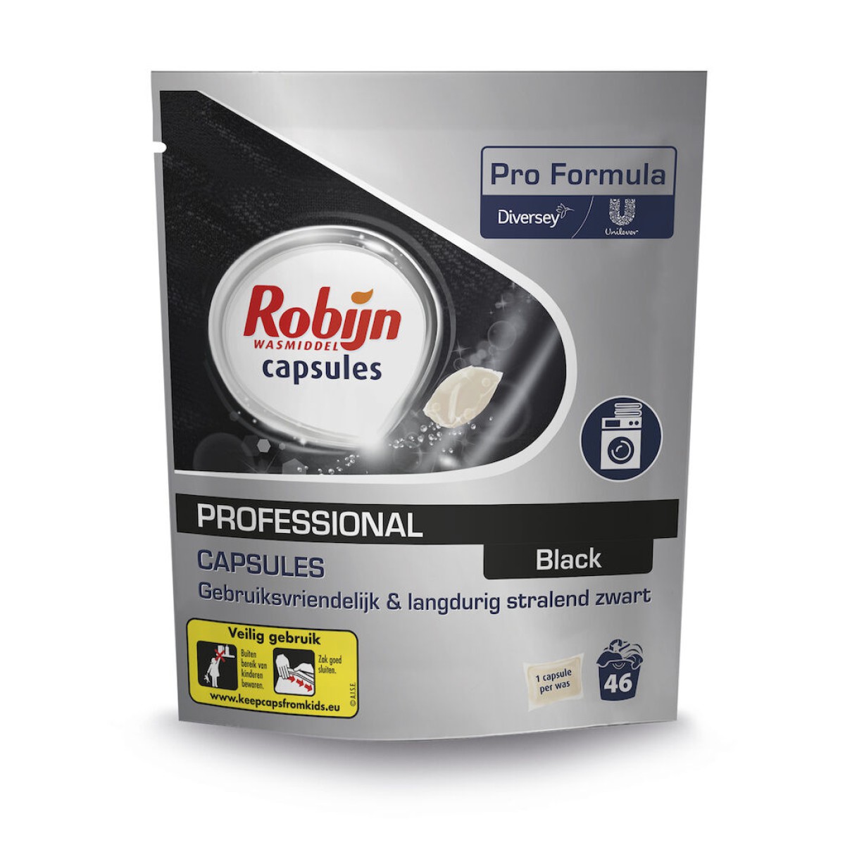 robijn pro formula caps black 184 st