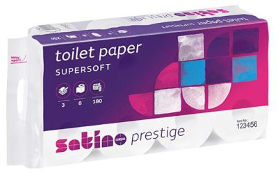 Satino Prestige toiletpapier cellulose 3lgs, 72x250 vel